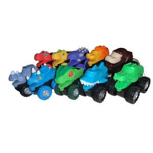 10 Mini Monster Trucks- Dinosaur,  Monkey,  Alligator and more